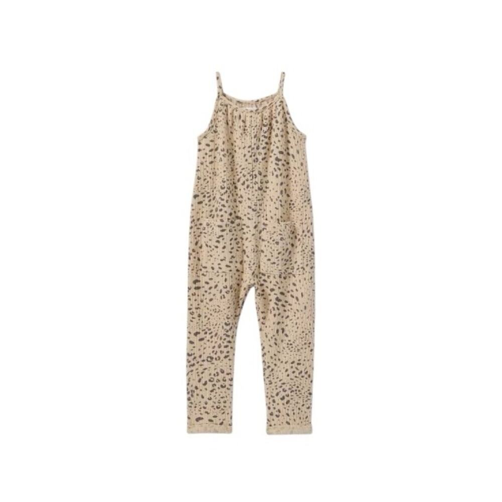 Grayson Mini Girls Toddler Cheetah Leopard Jumpsuit Cotton Blend Size 18 Months